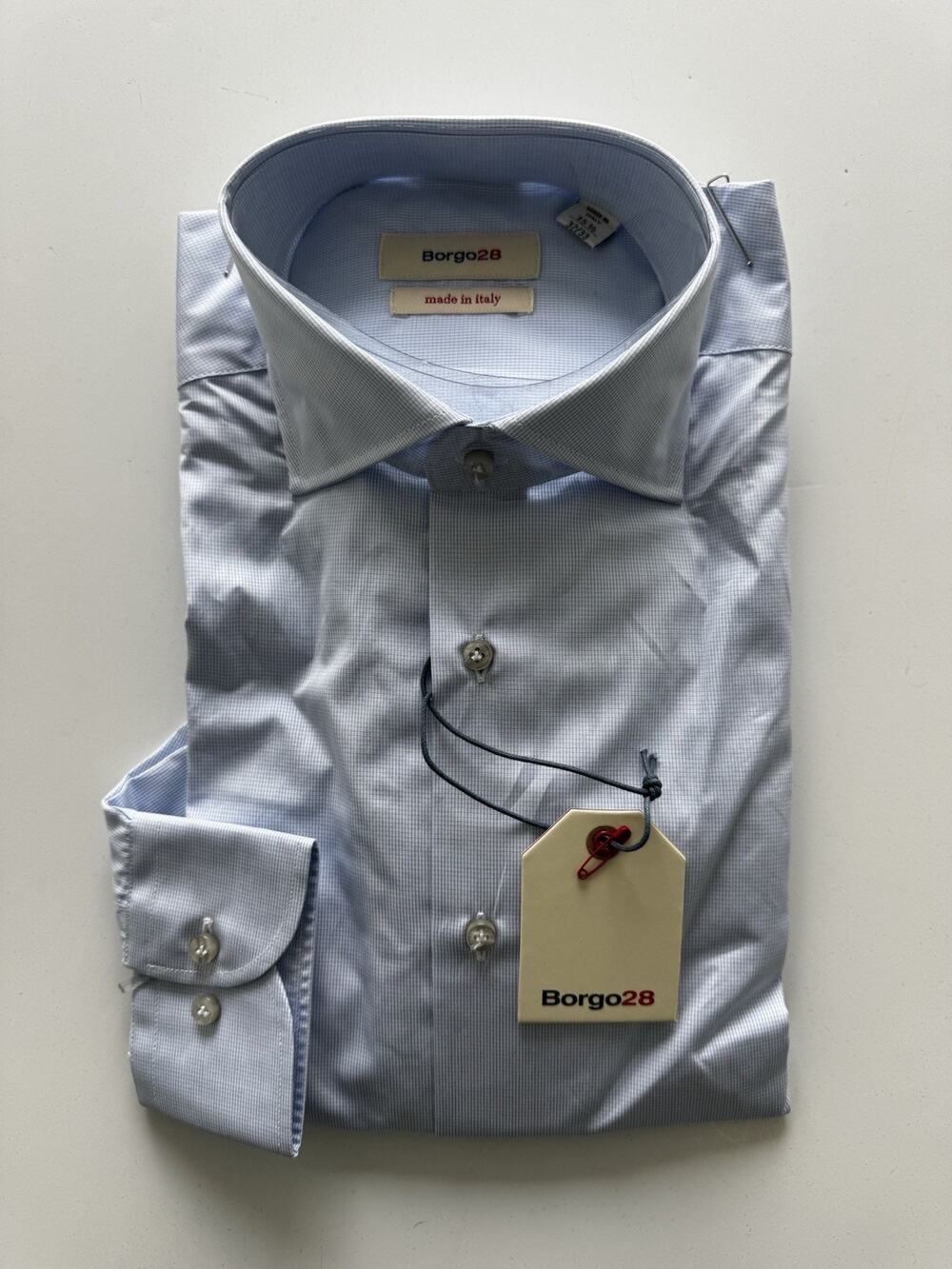 Borgo 28 Casual Button Down Dress Shirt 100% Cotton